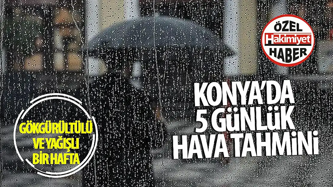 Bugün Konya'da yağış var: İşte hava durumu raporu…