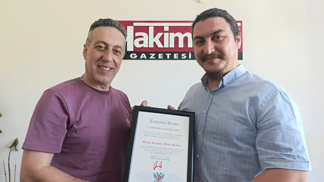 Büyük Selçuklu Ahilik Meclisi'nden gazetemize ziyaret!