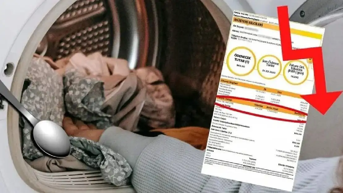 Çamaşır makinesine 1 kapak koyun! Elektrik faturanız 50 TL birden düşecek