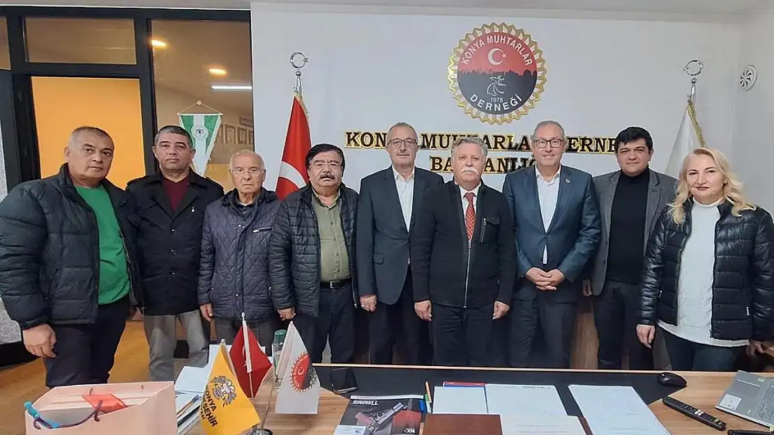 CHP'den, Konya Muhtarlar Derneğine ziyaret