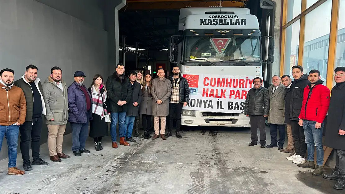 CHP, deprem bölgesine yardım tırı gönderdi