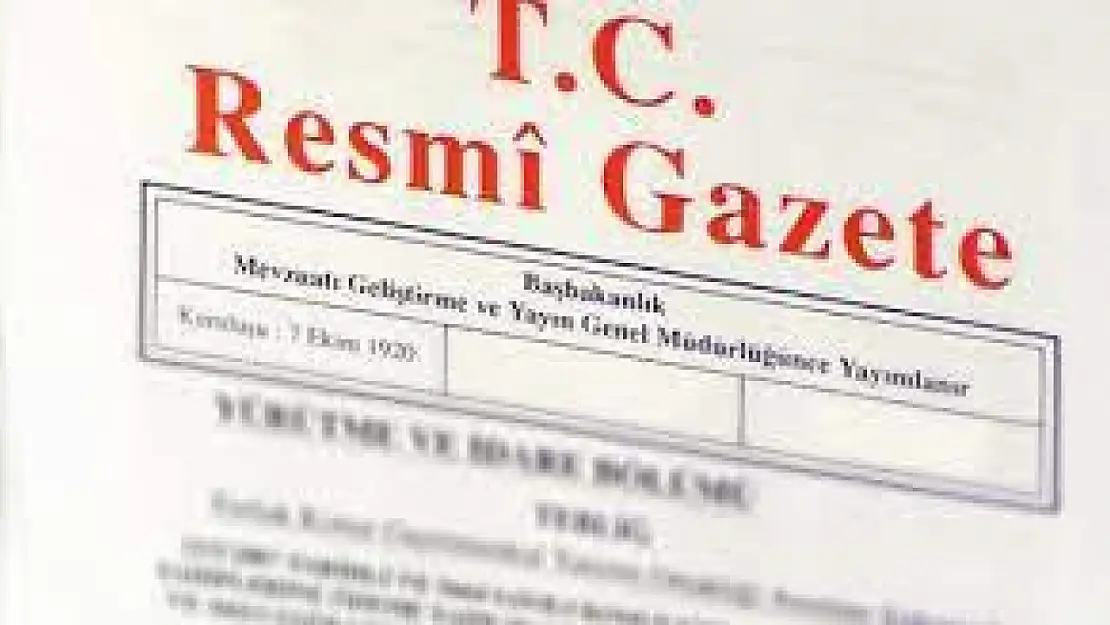 Cumhurbaşkanlığı atama kararları resmi gazete yayımlandı