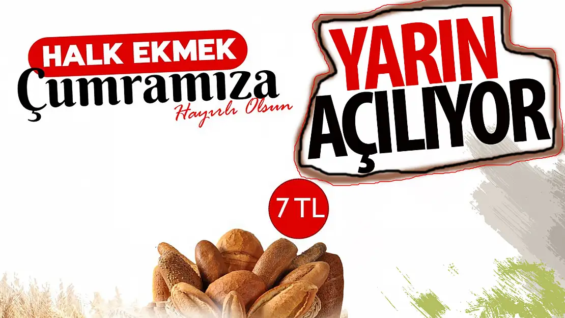 Çumra'da Halk Ekmek Satış Noktaları Hizmete Giriyor