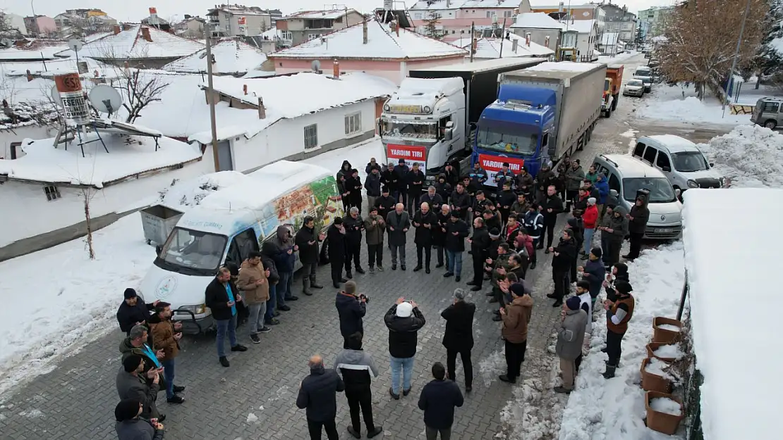 Çumra halkı deprem bölgesi için seferber oldu