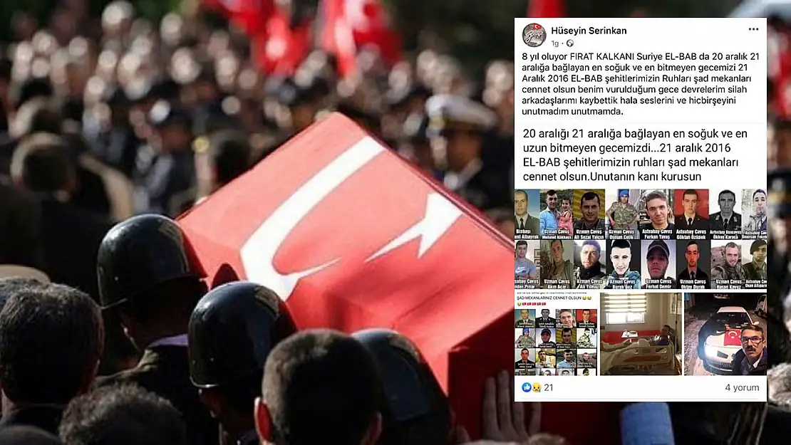 Denizli şehidinin ağabeyi bir gün önce şehit arkadaşlarını anmış