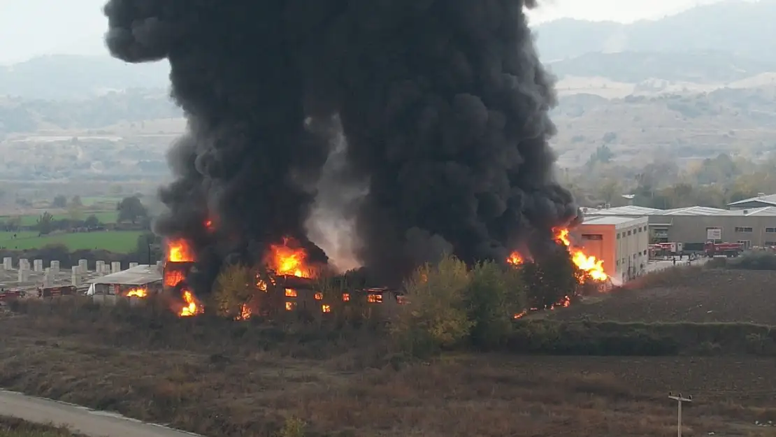 Denizli'de kimya fabrikasında yangın