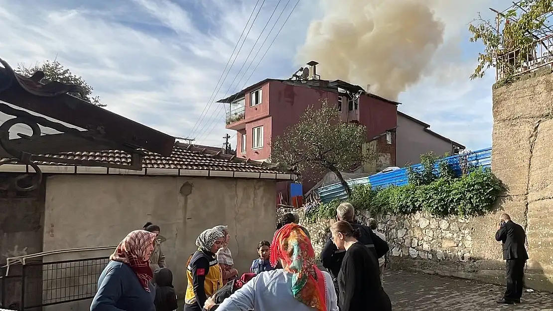 Doğal gaz dağıtım hattında yangın çıktı