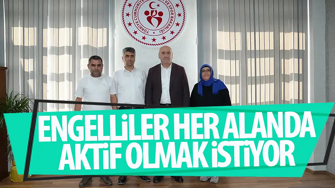 Dünya Görmeyenler Derneği'nden Konya Gençlik ve Spor İl Müdürlüğü'ne hayırlı olsun ziyareti