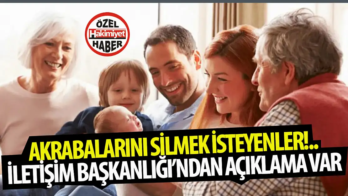 E Devlet Akraba Silme Özelliği, Nasıl Yapılır? 2024