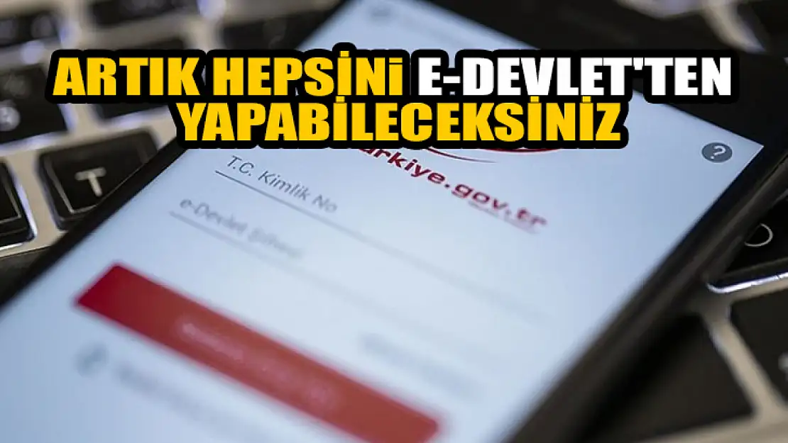 e-Devlet'te yeni hizmet! Artık hepsini oradan yapabileceksiniz