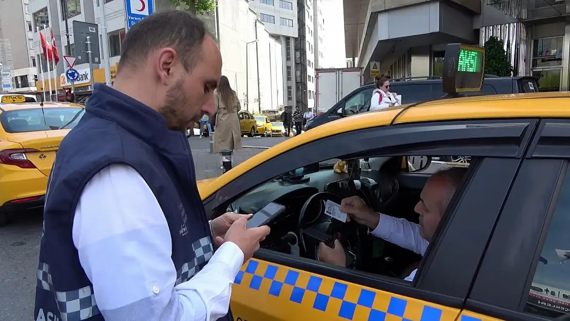 Ekipler tarafından taksi denetimleri yapıldı