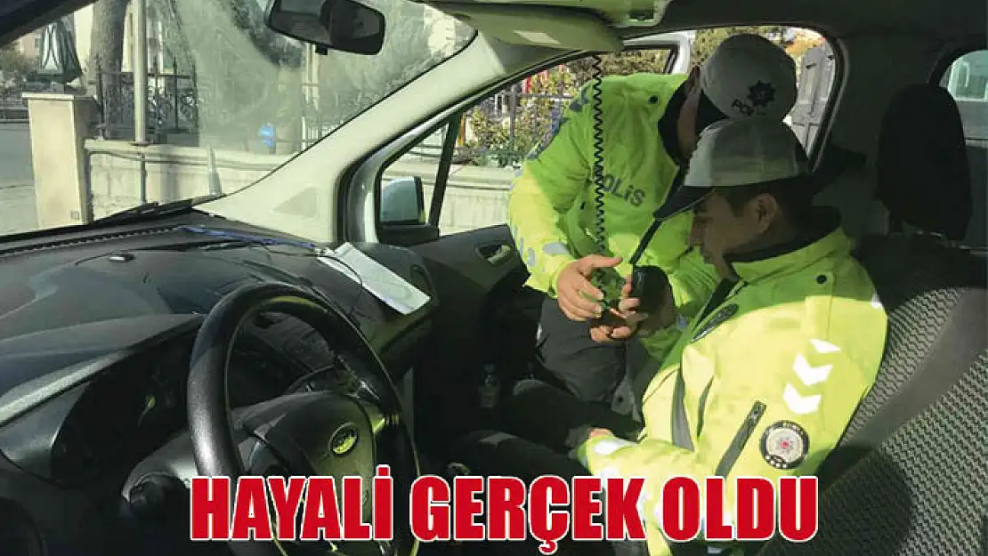 Engelli gencin polislik hayali gerçek oldu