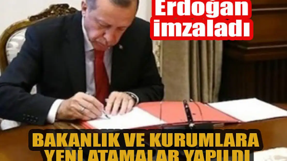 Erdoğan imzaladı: Bakanlık ve kurumlarda kritik görevden alma ve atama kararları!