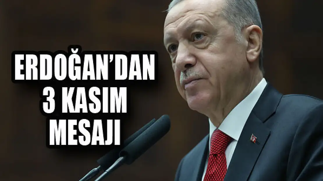 Erdoğan'dan 3 Kasım paylaşımı