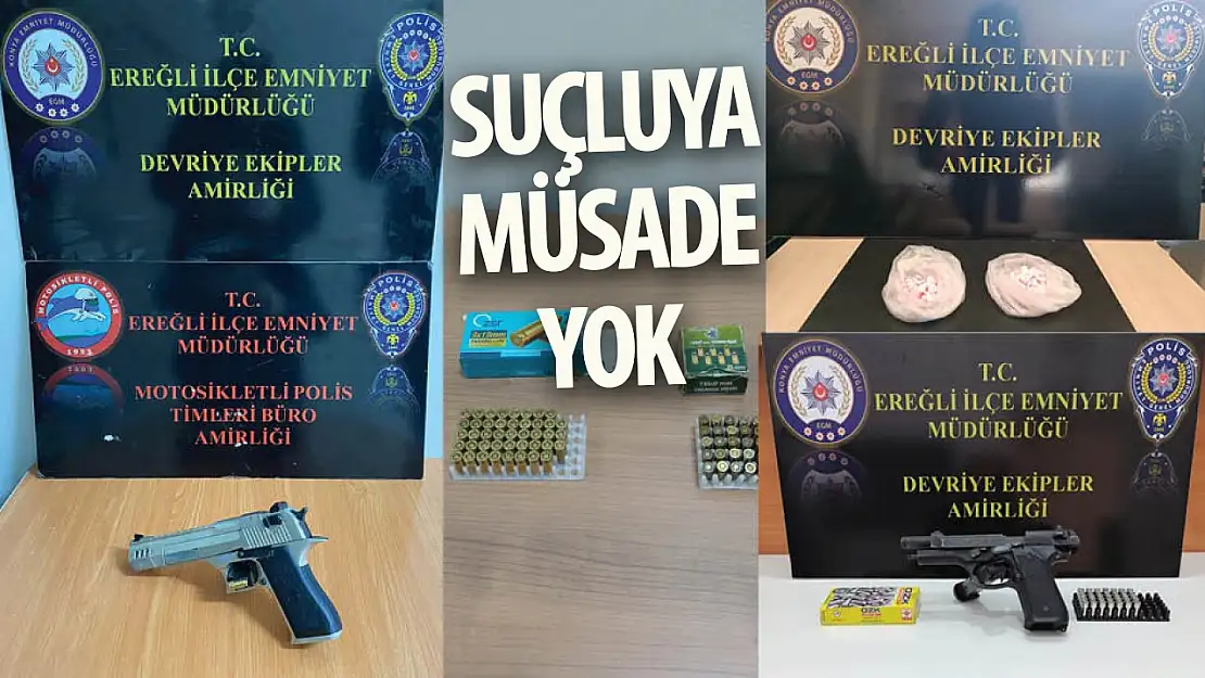 Ereğli Polis ve Jandarma ekiplerinden suça geçit yok: Son iki haftanın başarılı operasyon bilançosu ortaya çıktı!