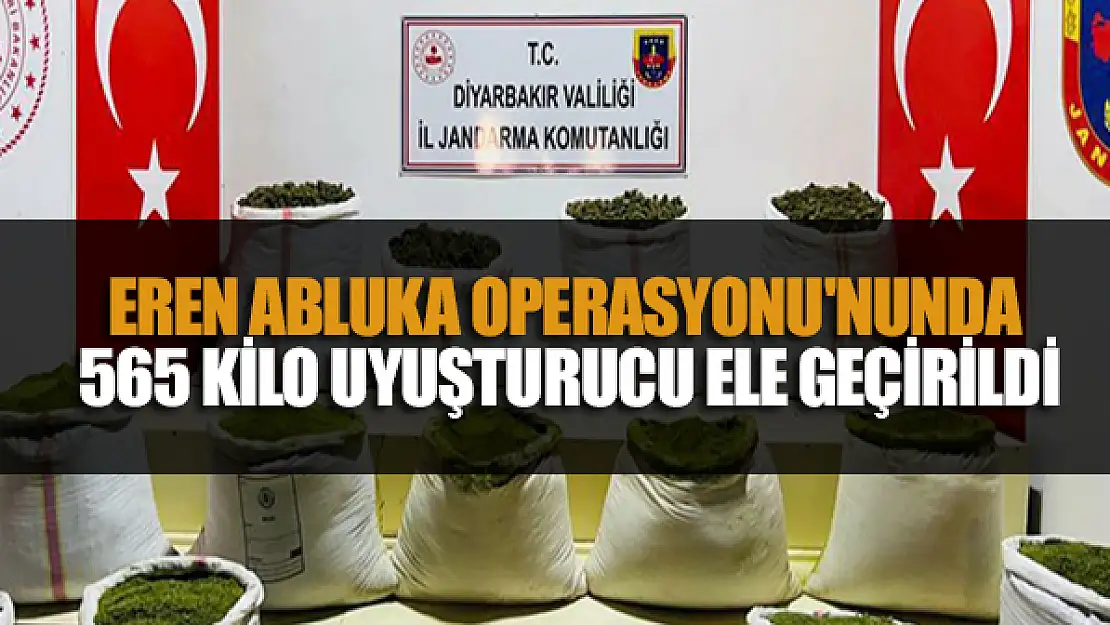 Eren Abluka Operasyonu'nunda 565 kilo uyuşturucu ele geçirildi