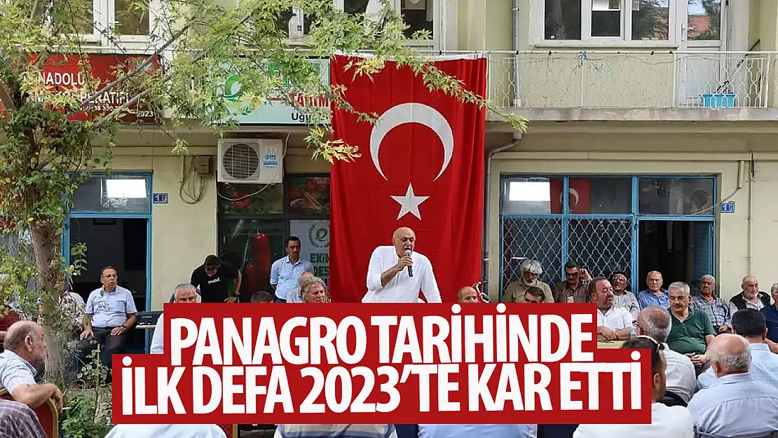 Erkoyuncu, PANAGRO tarihinde ilk defa 2023 yılında kar etti