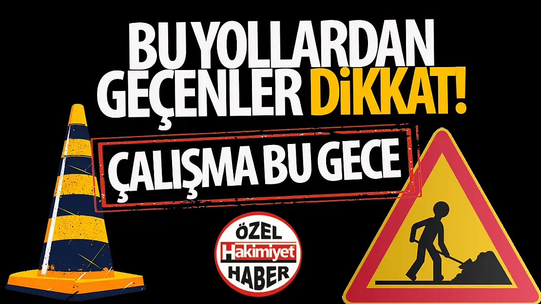 Eski Meram Caddesi'nde Gece Çalışması: Trafik Alternatif Güzergahlara Yönlendirilecek