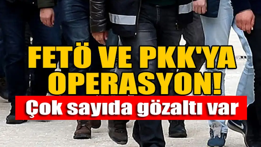 FETÖ ve PKK'ya operasyon: Çok sayıda gözaltı var