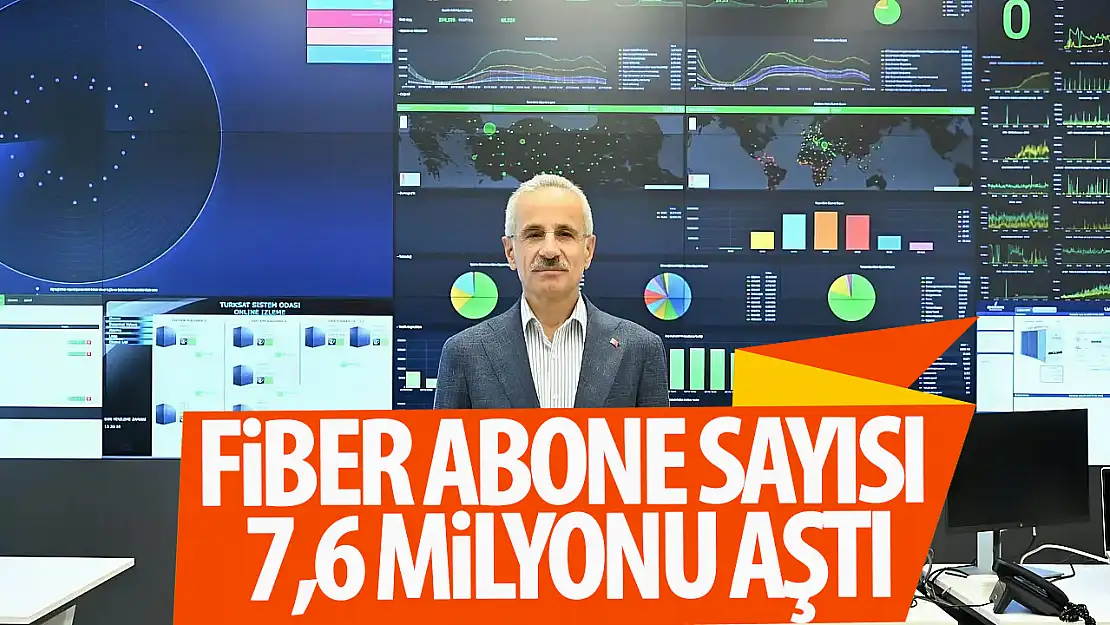 Fiber abone sayısı 7,6 milyonu aştı