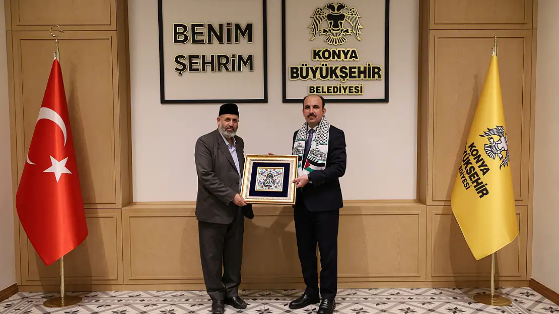 Filistin Alimler Heyeti Başkanı Tekruri'den Konya Büyükşehir'e ziyaret