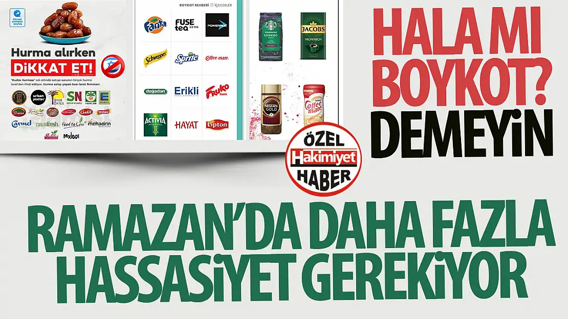 Filistin'e Destek İçin Boykot Devam Ediyor