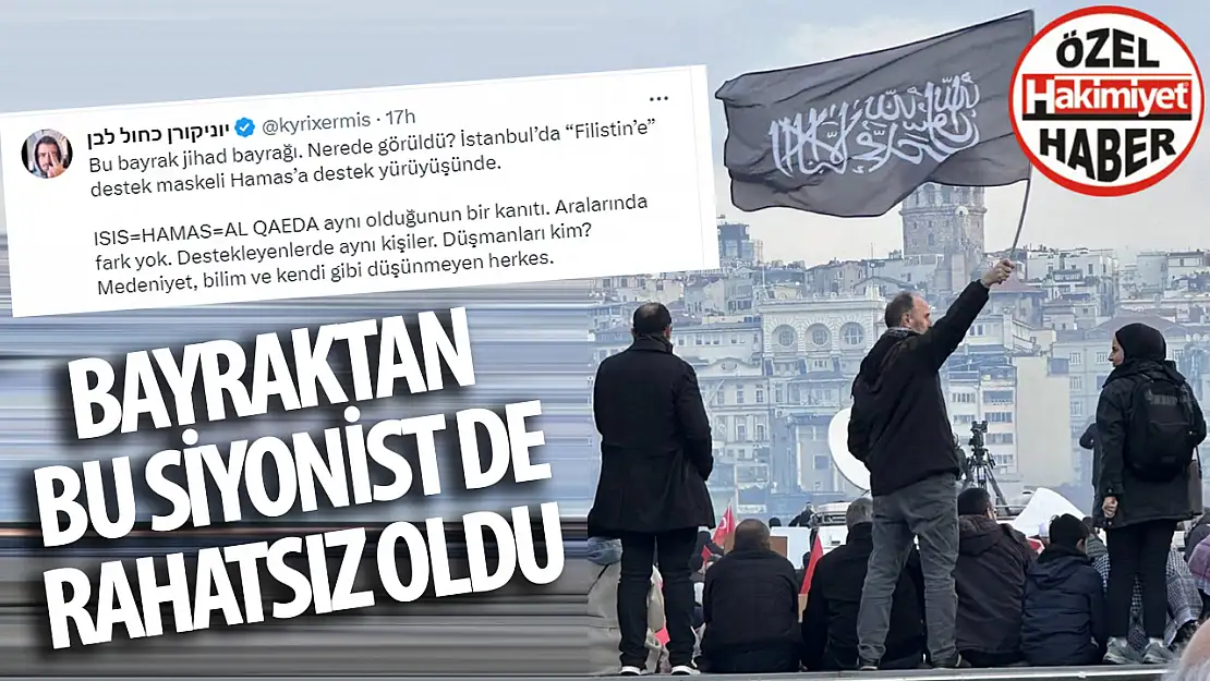 Filistin'e Destek Yürüyüşünde Kullanılan Tevhid Bayrağı Siyonistleri Rahatsız Etti