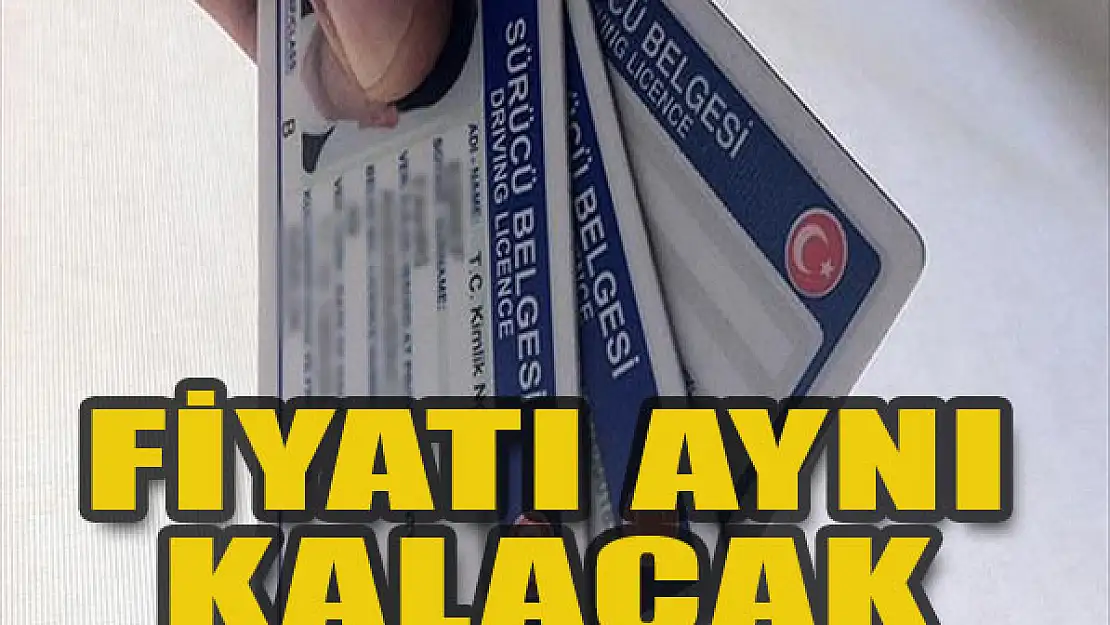 Fiyatı aynı kalacak