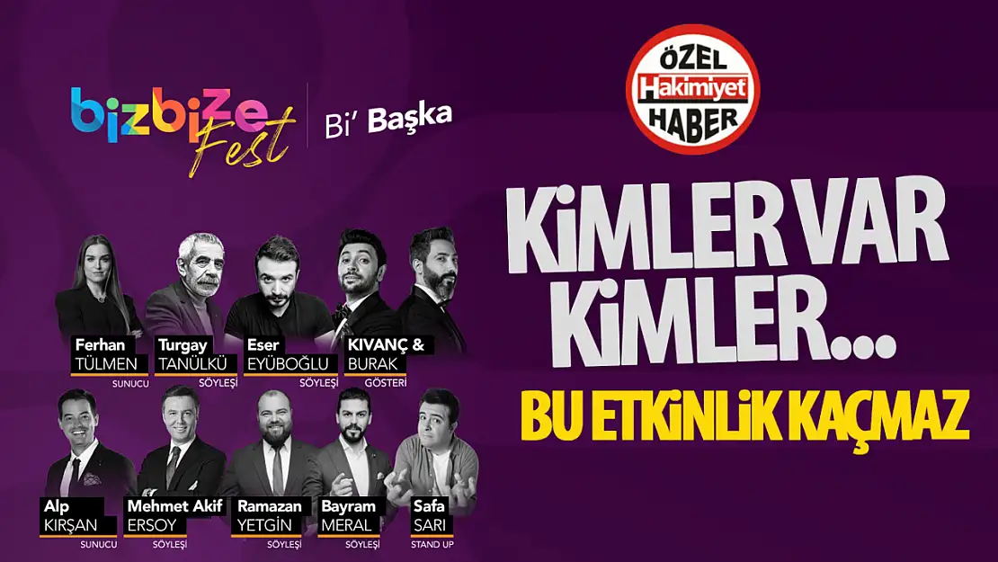 Gençliğin enerjisi, ilham veren isimlerle buluşuyor: BizBize Fest Bi' Başka!