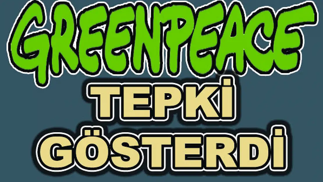 Greenpeace tepki gösterdi