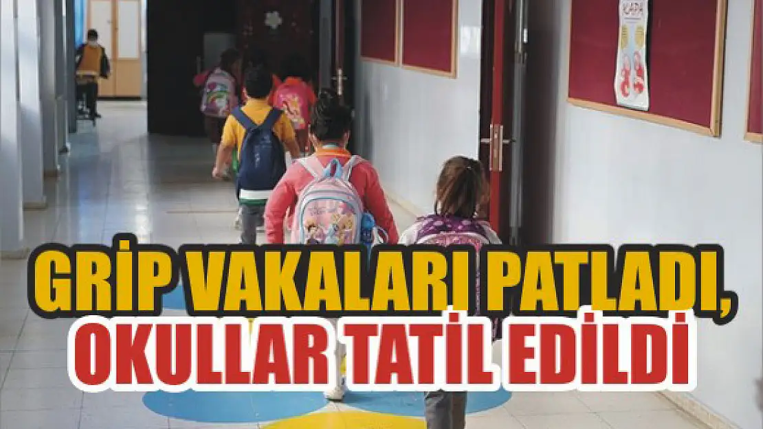 Grip vakaları patladı, okullar tatil edildi