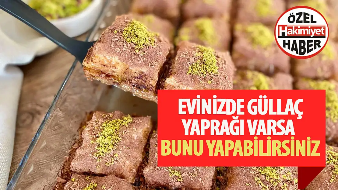 Güllaç yaprağından pratik soğuk baklava tarifi!