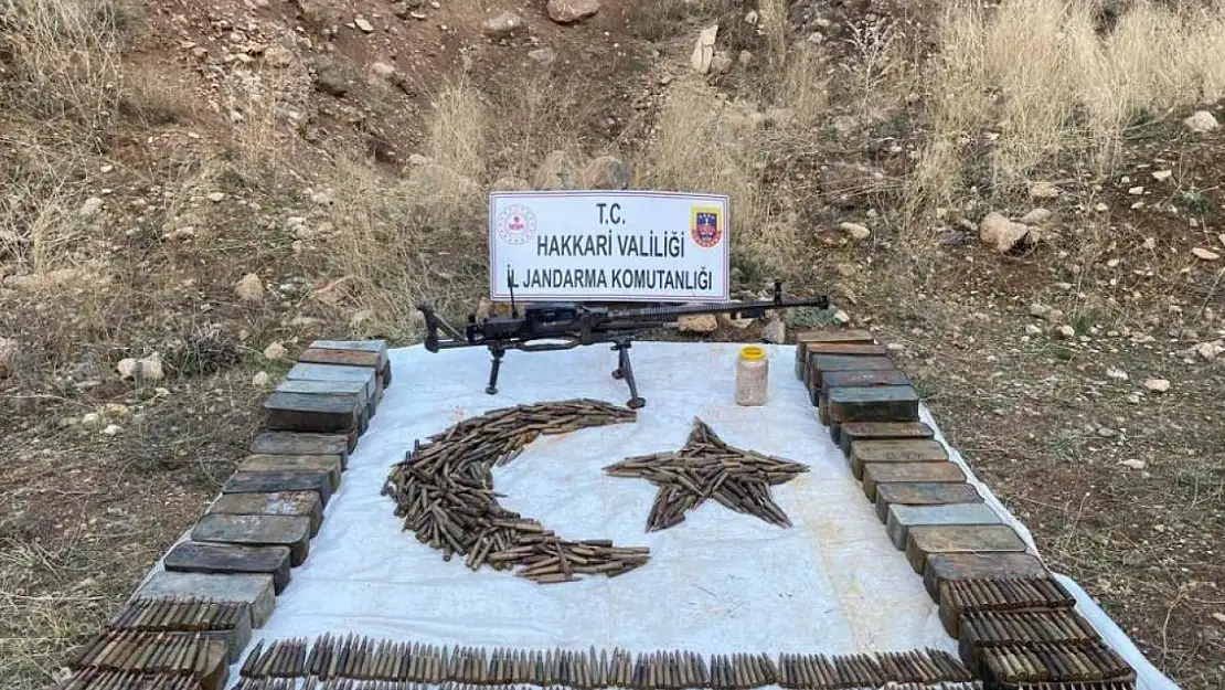 Hakkari'de Jandarma mühimmat buldu!