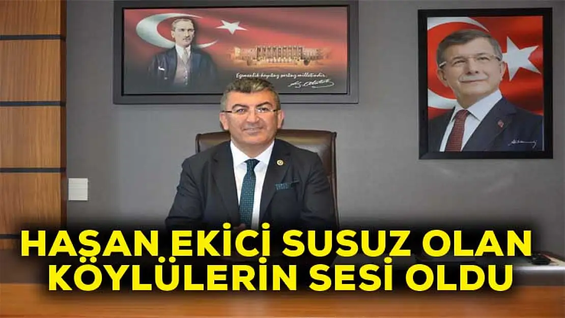 Hasan Ekici Aylardır Susuz Olan Köylülerin Sesi Oldu: Su Sorununu Derhal Çözün!