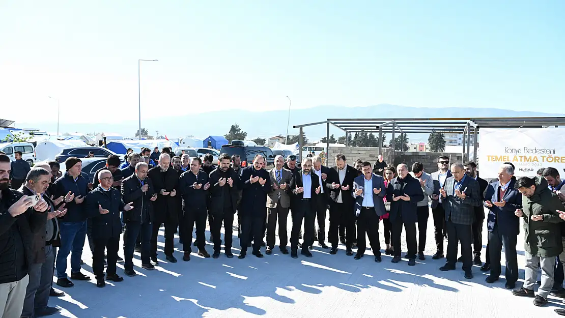 Hatay'da 152 Dükkandan Oluşan Konya Bedesteninin Temeli Atıldı