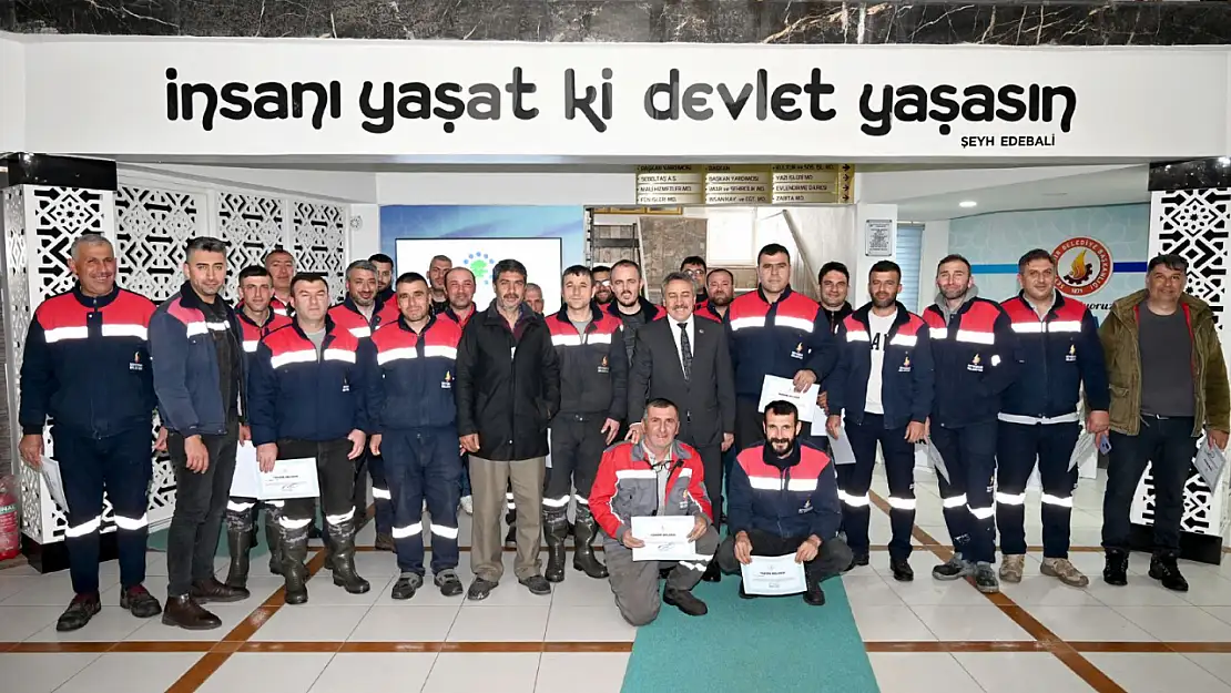 Hatay'da görev alan personellere takdir belgesi verildi