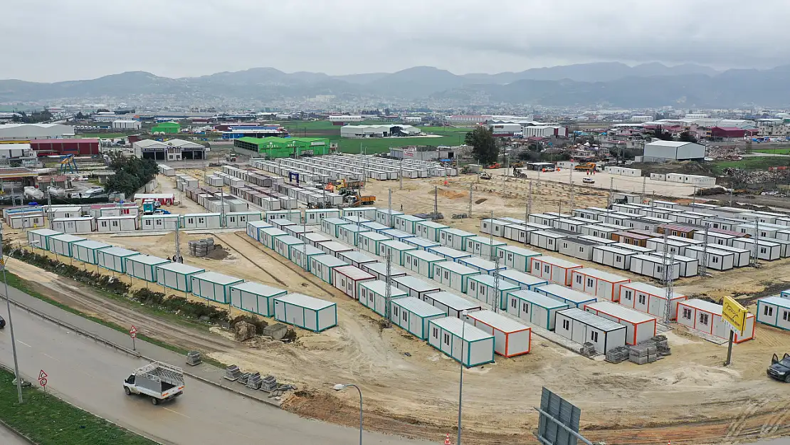 Hatay'daki Konya Konteyner Kentte 349 konteynerin yerleşimi tamamlandı