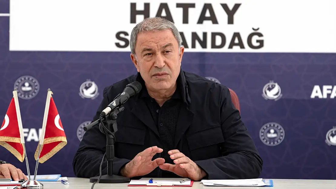 Hulusi Akar Hatay'da toplantı düzenledi