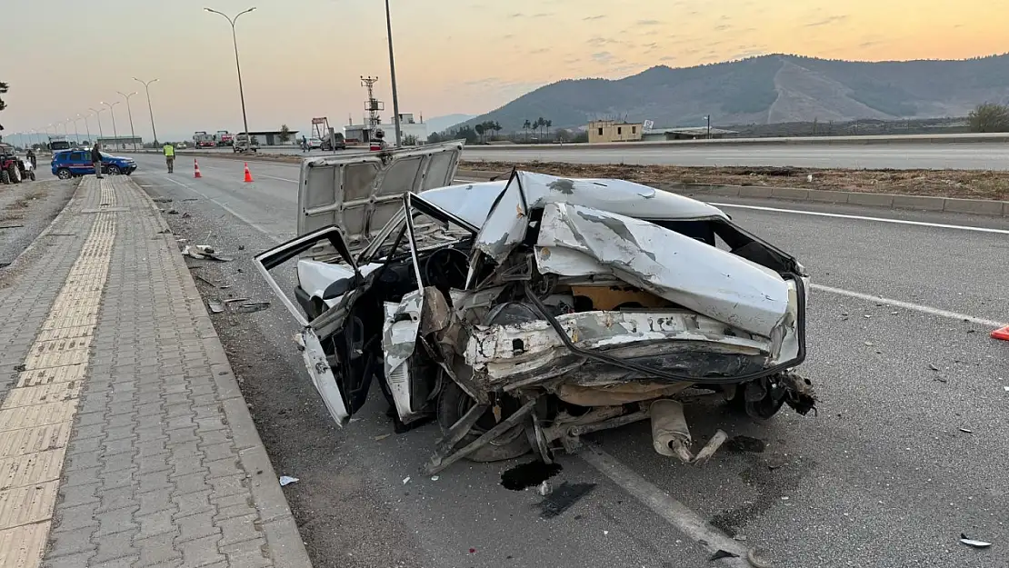 Hurdaya dönen araç 16 yaşındaki çocuğa mezar oldu!