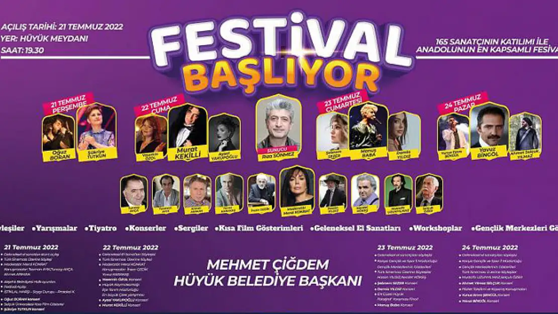 Hüyük Kırmızı Altın Geleneksel El Sanatları ve Gençlik Festivali yarın başlıyor