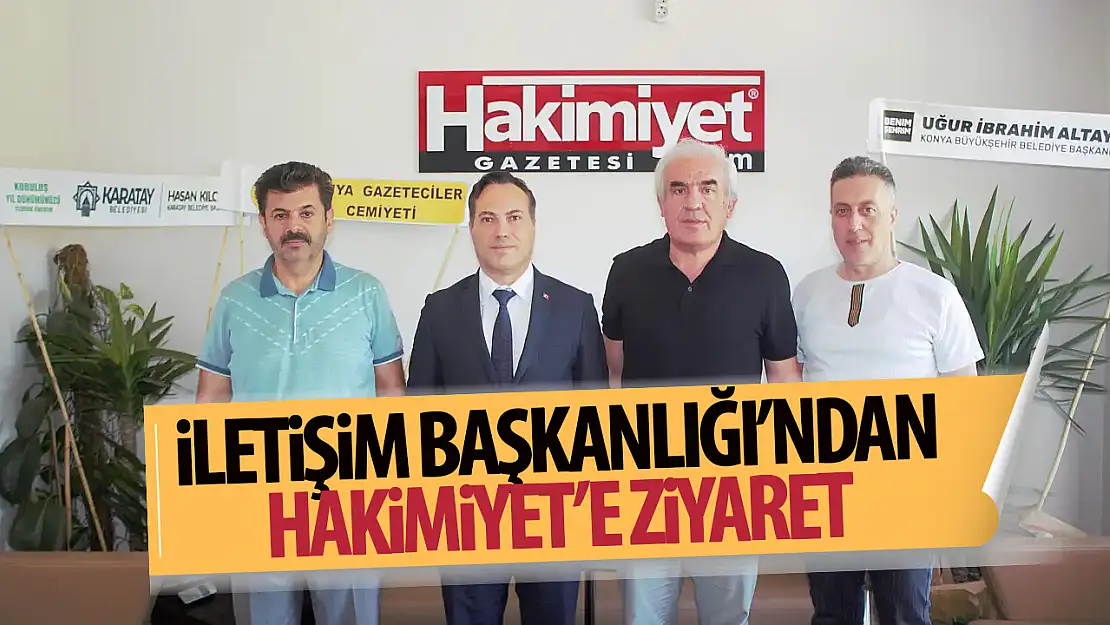 İletişim Başkanlığı Konya Bölge Müdürü Taner Taşkıran, Hakimiyet Gazetesine Ziyaret Gerçekleştirdi