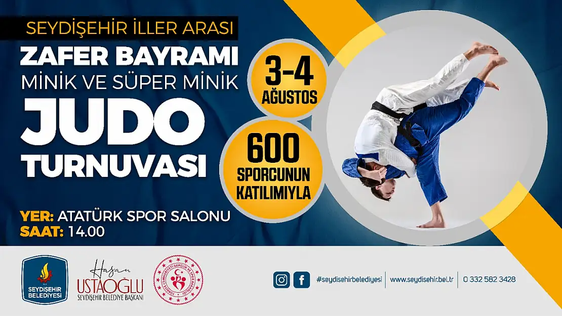 İller Arası Zafer Bayramı Judo Turnuvası Seydişehir'de yapılacak