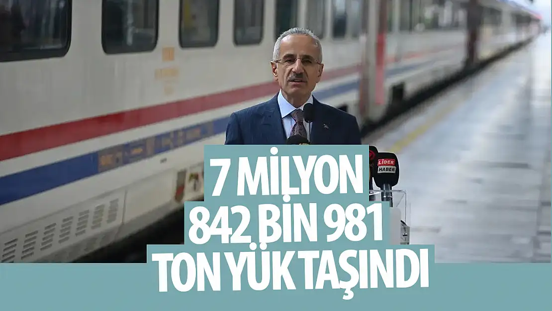 İltisak hatları ile 8 ayda 7 milyon 842 bin 981 ton yük taşındı