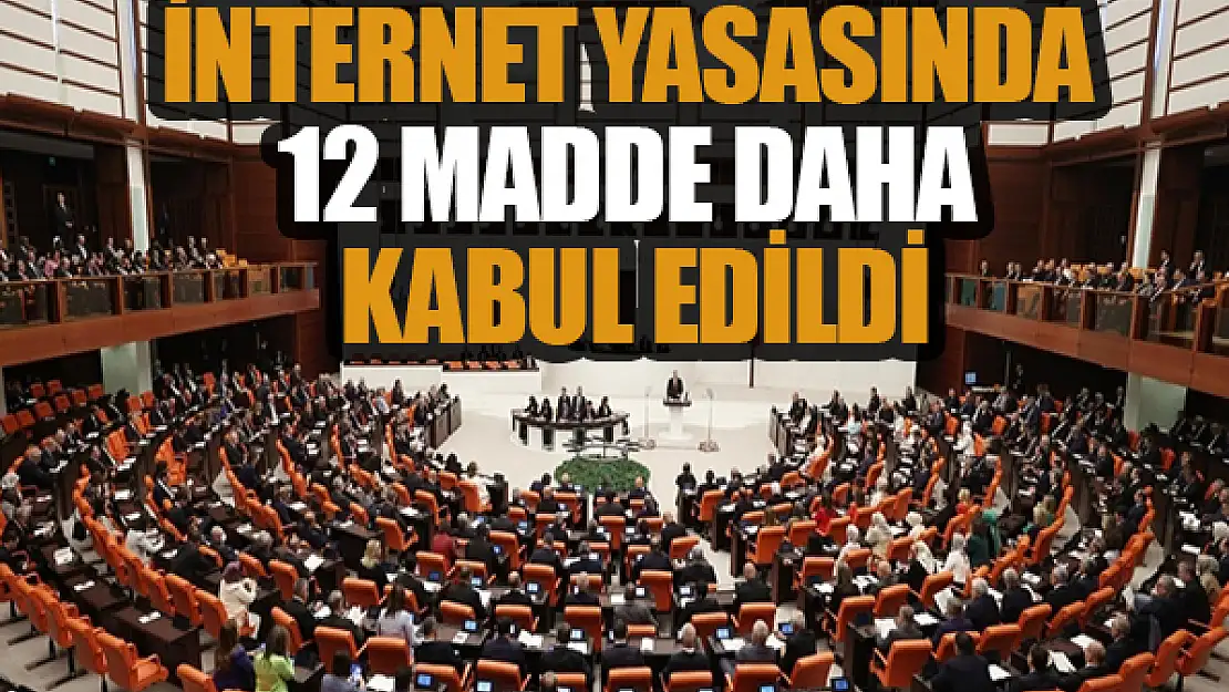 İnternet yasasında 12 madde daha kabul edildi