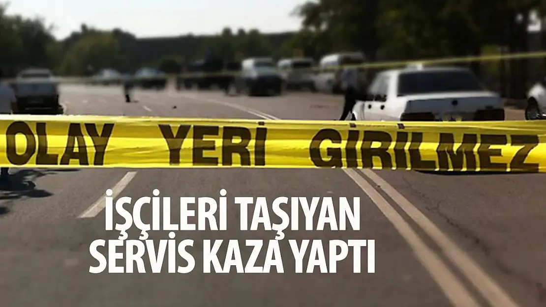 İşçileri taşıyan araç kaza yaptı: Yaralılar var!