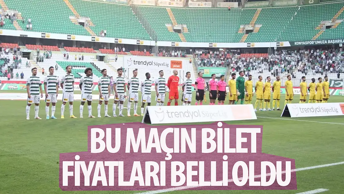 İstanbulspor-Konyaspor maçının bilet fiyatları belli oldu!