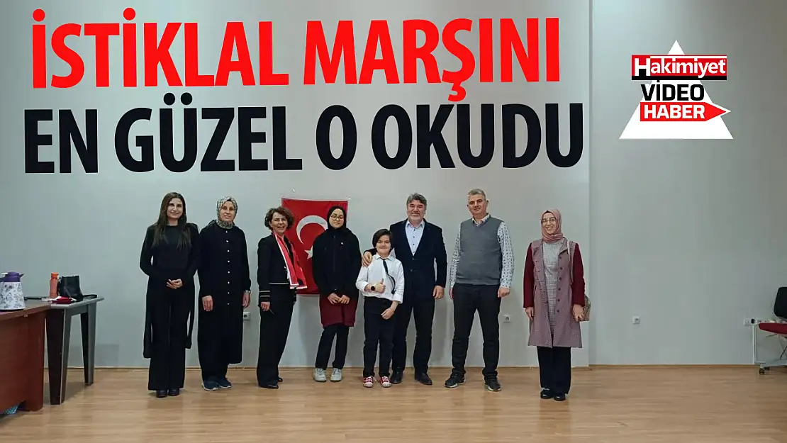 İstiklal Marşı'nı güzel okuma yarışmasından birincilik, Karatay Anadolu İmam Hatip Lisesi Proje Ortaokulu'nun