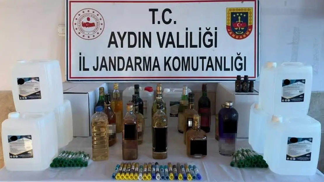 Kaçak alkol üreten şüpheliler yakalandı