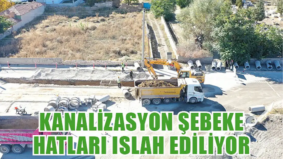 Kanalizasyon Şebeke Hatları Islah Ediliyor