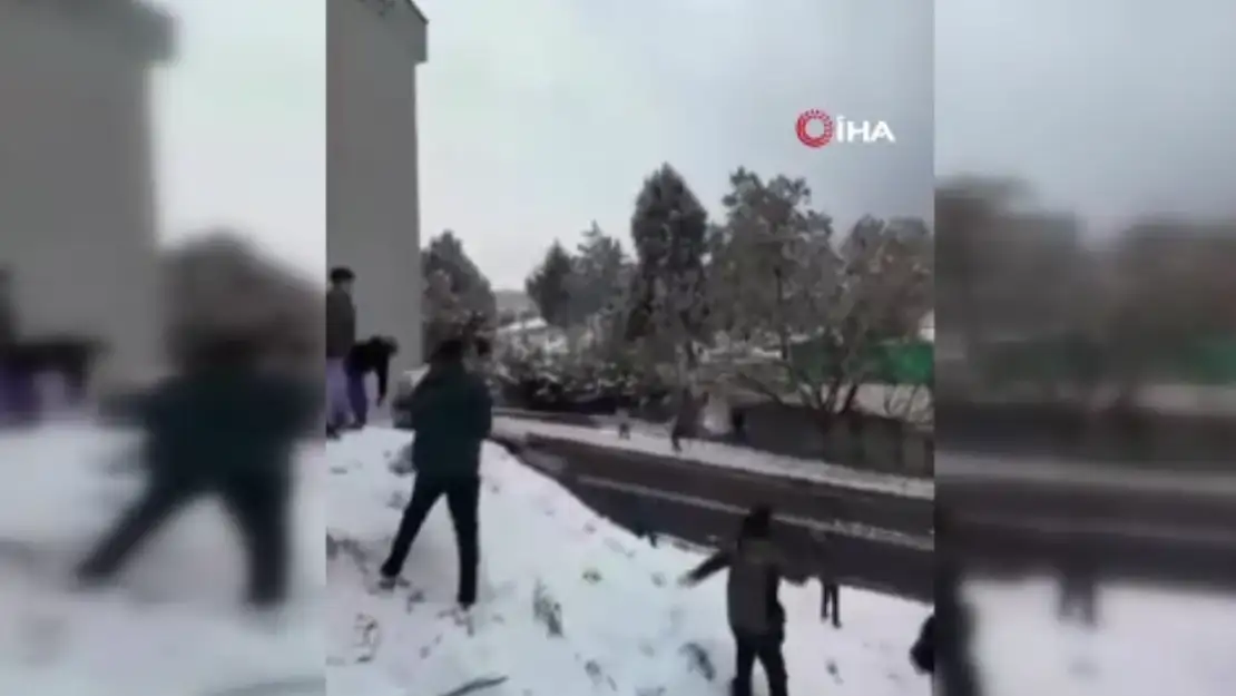 Kar topu eğlencesi kötü bitti